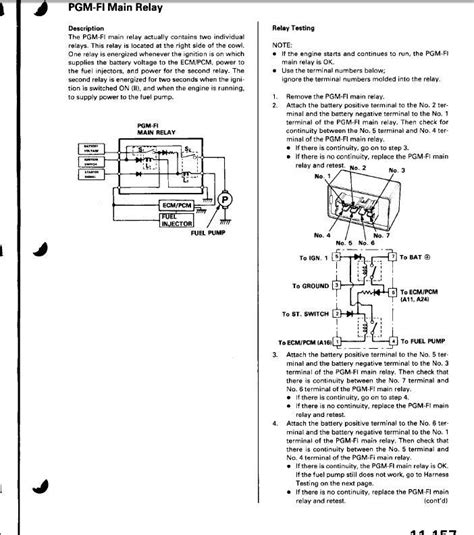 Ignition Honda Main Relay Wiring Diagram