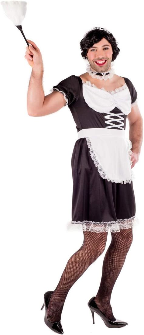 Fun Shack Mens French Maid Outfit Men Maid Costume Men Maids Outfit