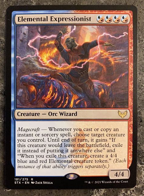 Mtg Elemental Expressionist Strixhaven School Of Mages Regular