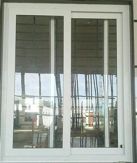 UPVC French Sliding Window With Mesh French Sliding With Mesh Window