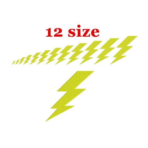 Lightning Bolt Embroidery Design Machine Embroidery Super Hero Design Lightning Bolt Flash