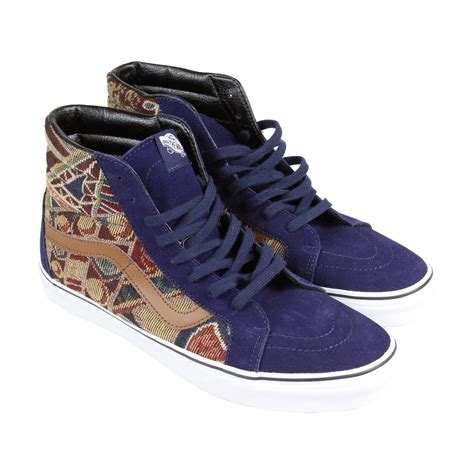 Vans Vans Sk8 Hi Reissue Mens Purple Suede And Canvas High Top Lace Up