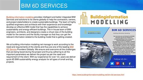 Ppt Building Information Modeling Bim 6d Services Powerpoint Presentation Id11694364