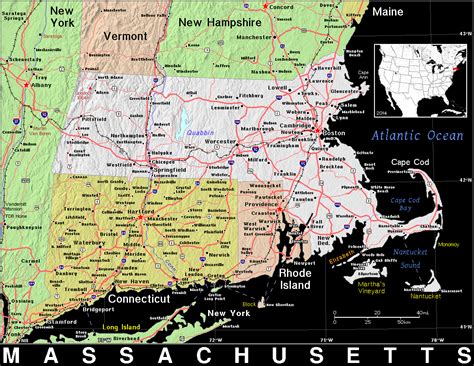 MA · Massachusetts · Public Domain maps by PAT, the free, open source, portable atlas