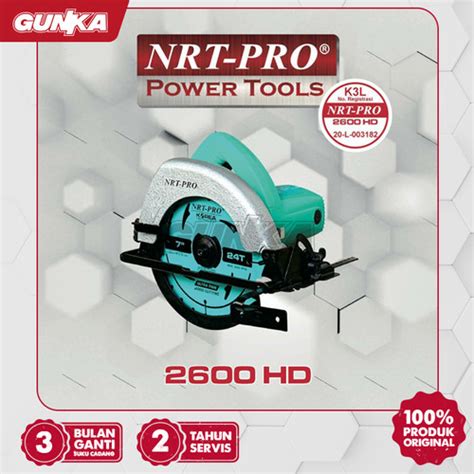 Promo Circular Saw 7 NRT Pro 2600HD Mesin Gergaji Serkel Sirkel