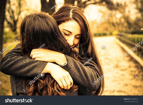 Hugging Best Friend Stock Photo 352042019 Shutterstock