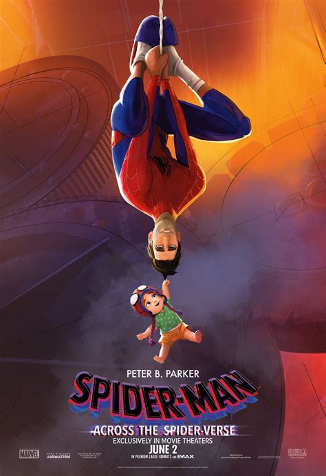 Peter B Parker Spider Man Across The Spider Verse Character Poster