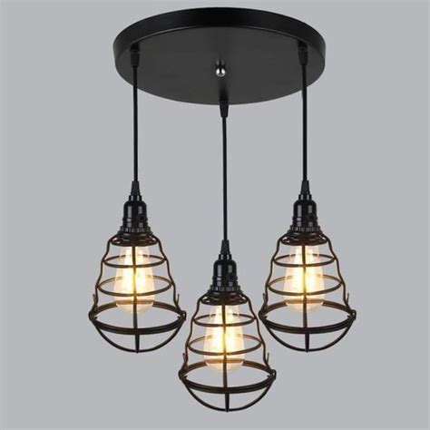 Lustre Suspension E Retro Industrielle Plafonnier Pour Chambre Sous