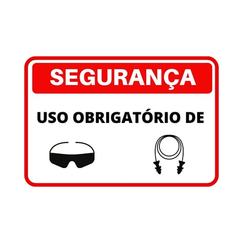 Placa de Segurança uso Obrigatório de Epi Pvc 0 05Mm 25X18Cm Multiseg