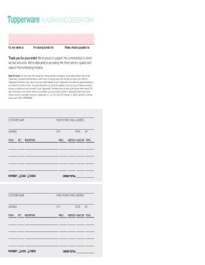 Fillable Online Cox Conroeisd Fundraising Order Form Tom Cox Home