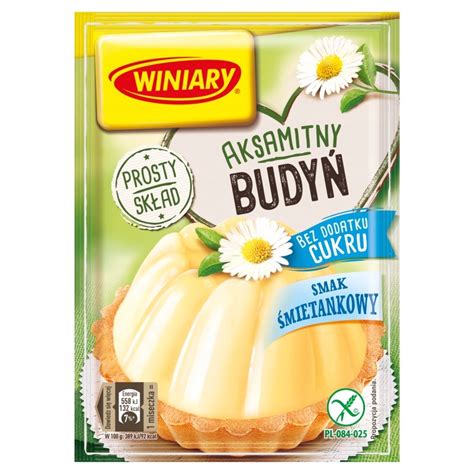 Winiary Budyń bez cukru smak śmietankowy 35 g 10751856962 Allegro pl