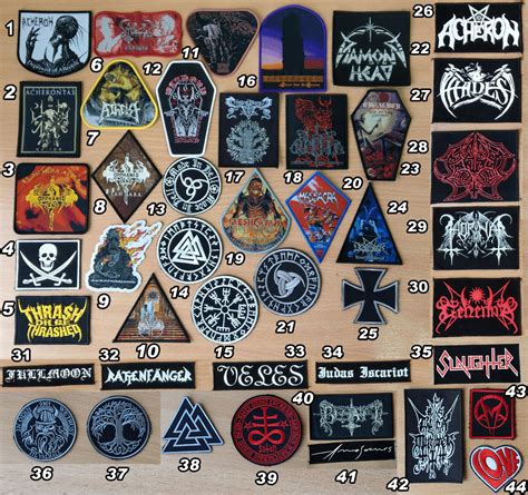 Various Rock Metal Band Patches Part 3 Etsy