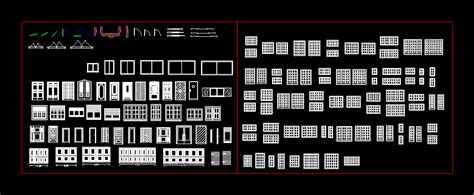 Puertas Y Ventanas Bloques En Autocad Librer A Cad