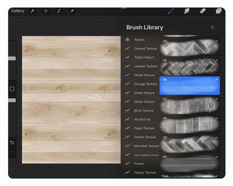 Procreate Wood Texture Brushes Seamless Wood Texture For Etsy