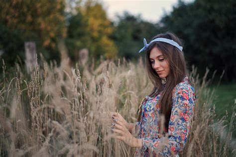 Wallpaper Model Brunette Dress Portrait Depth Of Field Bokeh