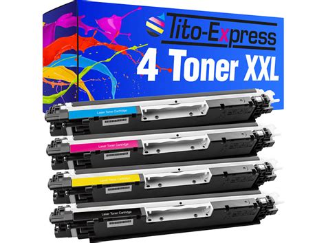 Tito Express Platinumserie 4 Toner Ersetzt Hp Ce310a Ce313a Toner Black