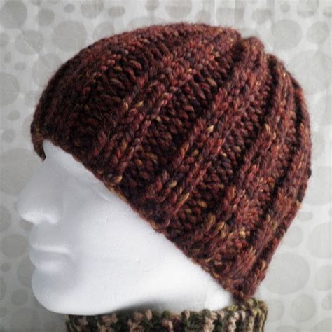 Free Knitting Pattern Mens Beanie Straight Needles Mike Nature