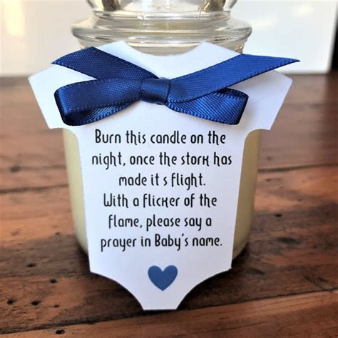 Candle Baby Shower Favor Tags 2 5 Wide Burn This Etsy