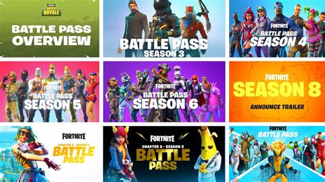 Fortnite All Battle Pass Trailers Season 1 Season 15 YouTube