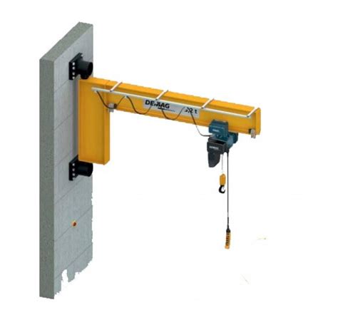 I Beam High Capacity Wall Mounted Jib Crane Lifting Gear Direct Swing