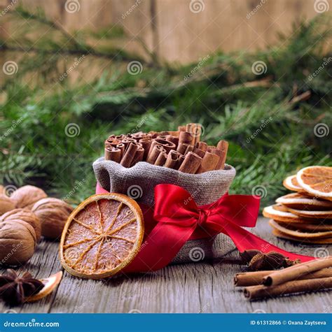 Traditional Christmas Spices Stock Photo Image Of Rustic Decoration