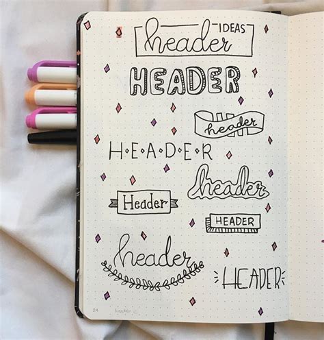 Stunning Bullet Journal Header And Title Ideas Beautiful Dawn