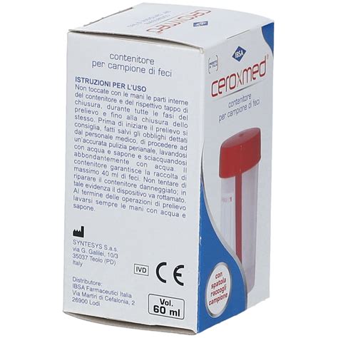 Ceroxmed Contenitore Per Campione Di Feci Pz Redcare