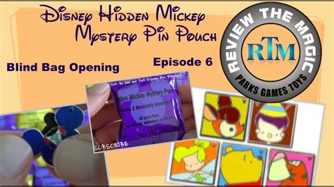 Disney Purple Wave A Hidden Mickey Mystery Pin Pouch Blind Bag Opening Review Episode 6 Youtube