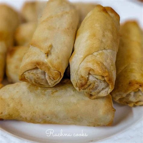 Air Fryer Frozen Spring Rolls Rachna Cooks Recipe Spring Rolls Air Fyer Recipes Air