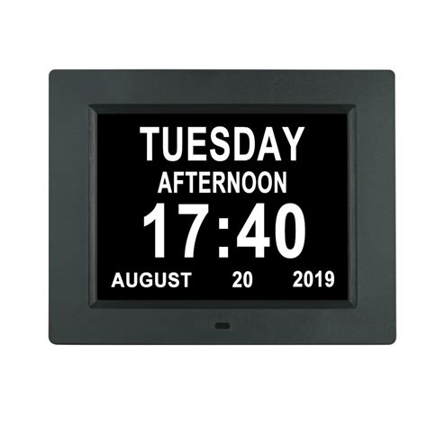 Pulgar LCD Reloj digital Calendario con fecha Día y hora Reloj sin