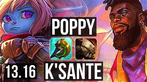 POPPY Vs K SANTE TOP 9 1 6 2 4M Mastery 700 Games Dominating