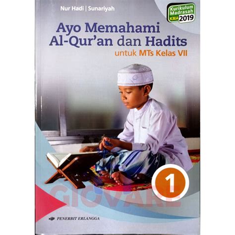 Jual Buku Ayo Memahami Al Quran Dan Hadits Kelas Mts Erlangga Mts