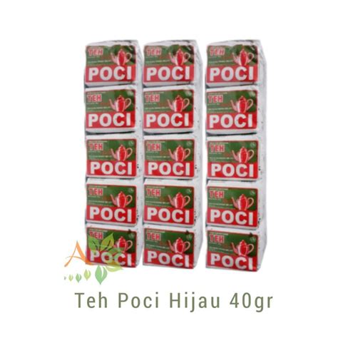 Jual Teh Poci Hijau 40gr Per Slop Isi 10 Shopee Indonesia
