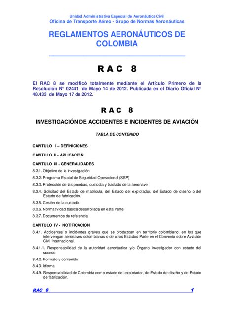 Completable En línea reglamento modelo de la aviacin civil estado parte