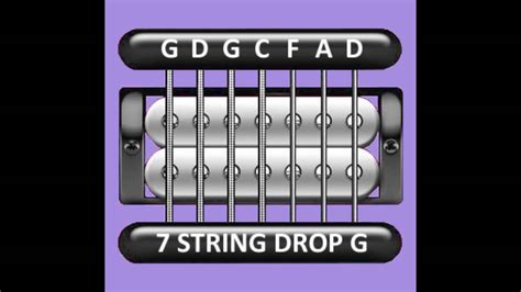 Perfect Guitar Tuner String Drop G G D G C F A D Youtube