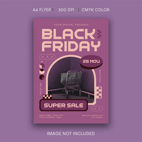 Premium Vector Black Friday Sale Flyer