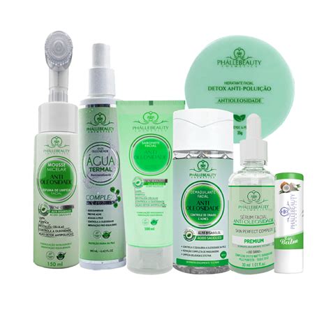 Kit Antioleosidade 7 Itens PhálleBeauty Shopee Brasil