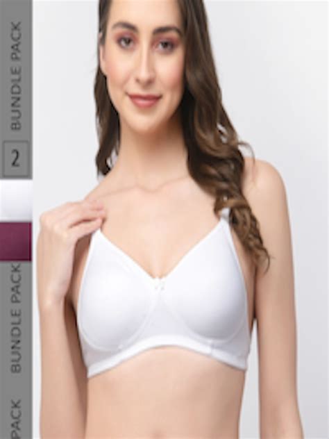 Buy College Girl Pack Of 2 Full Coverage Backless Cotton T Shirt Bra Bra For Women 23426252