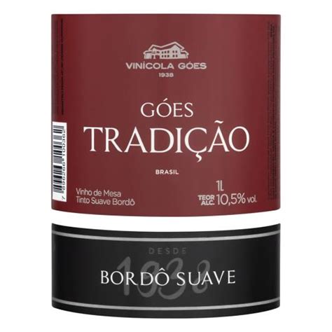 Vinho Tinto Suave G Es Tradi O Bord Garrafa L Sonda Supermercado