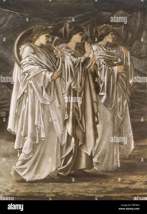 Burne Jones Edward Coley The Challenge In The Wilderness Stock Photo