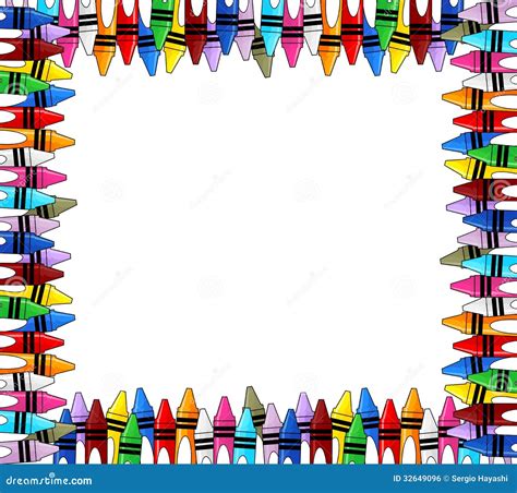 Crayons Border Clip Art