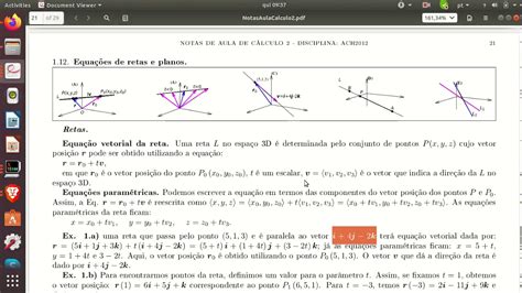 Aula 12 Equações De Retas E Planos Vídeo 1 Youtube