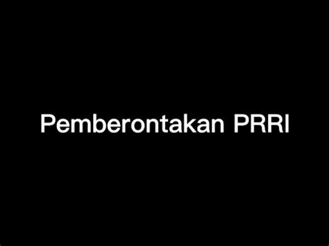 Film Pendek Pemberontakan PRRI XII IPS 2 SMAN 4 PPU YouTube