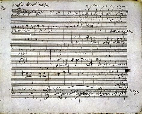 Beethoven Manuscript Sketches By Ludwig Van Beethoven