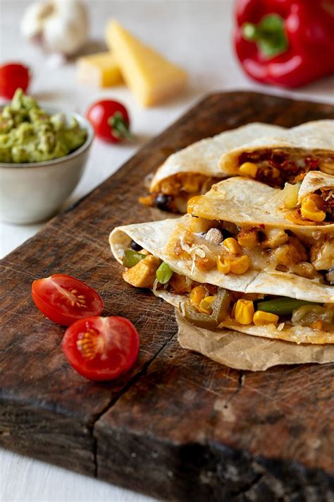 Quesadillas Mit Paprika Kaese Und Huhn Rezept Sweets Lifestyle