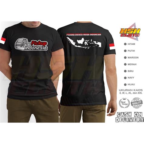 Jual Baju Kaos Pria Distro Sablon Dtf Mobil Pickup Truck Elf Grandmax