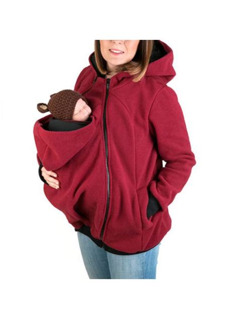 Maternity Multifunctional Kangaroo Hoodie Kangaroo