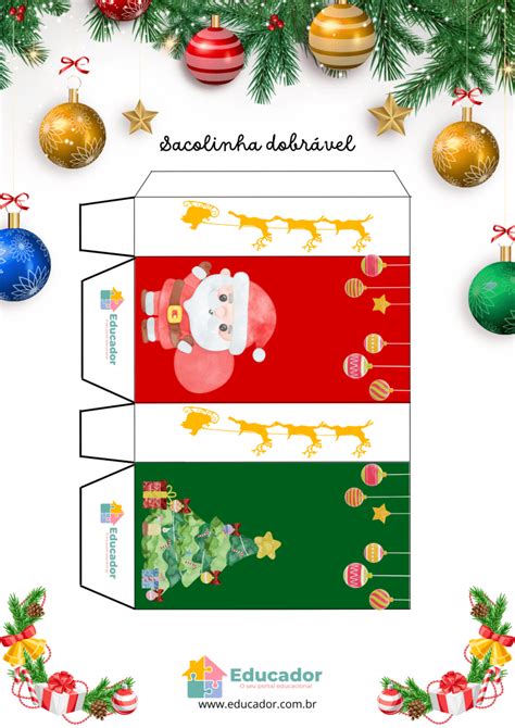 Lembrancinhas Para O Natal Modelos Para Imprimir Educador