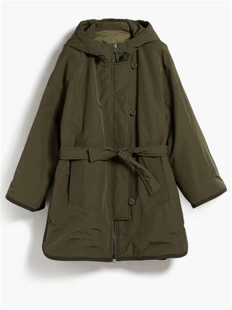 Padded Parka In Showerproof Fabric Kaki Weekend Max Mara