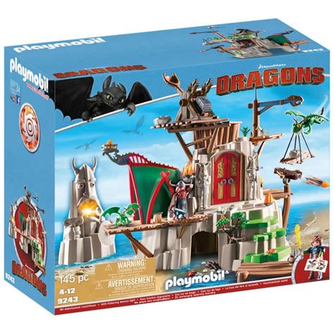 Playmobil How to Train Your Dragon: Dragon-Rider Fortress (9243) Toys ...